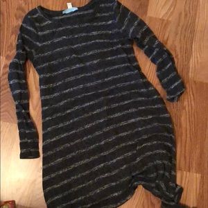 Striped sweater dress